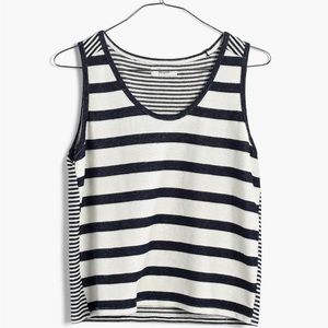 Madewell Coastland Tank Top in Stripe Size M